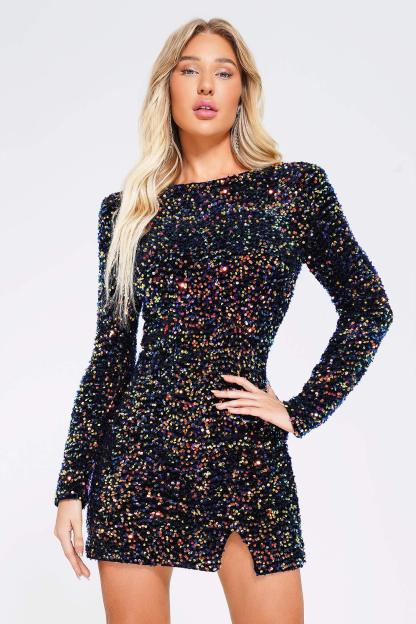 Jaza Mini Sequin Dress - Bellabarnett