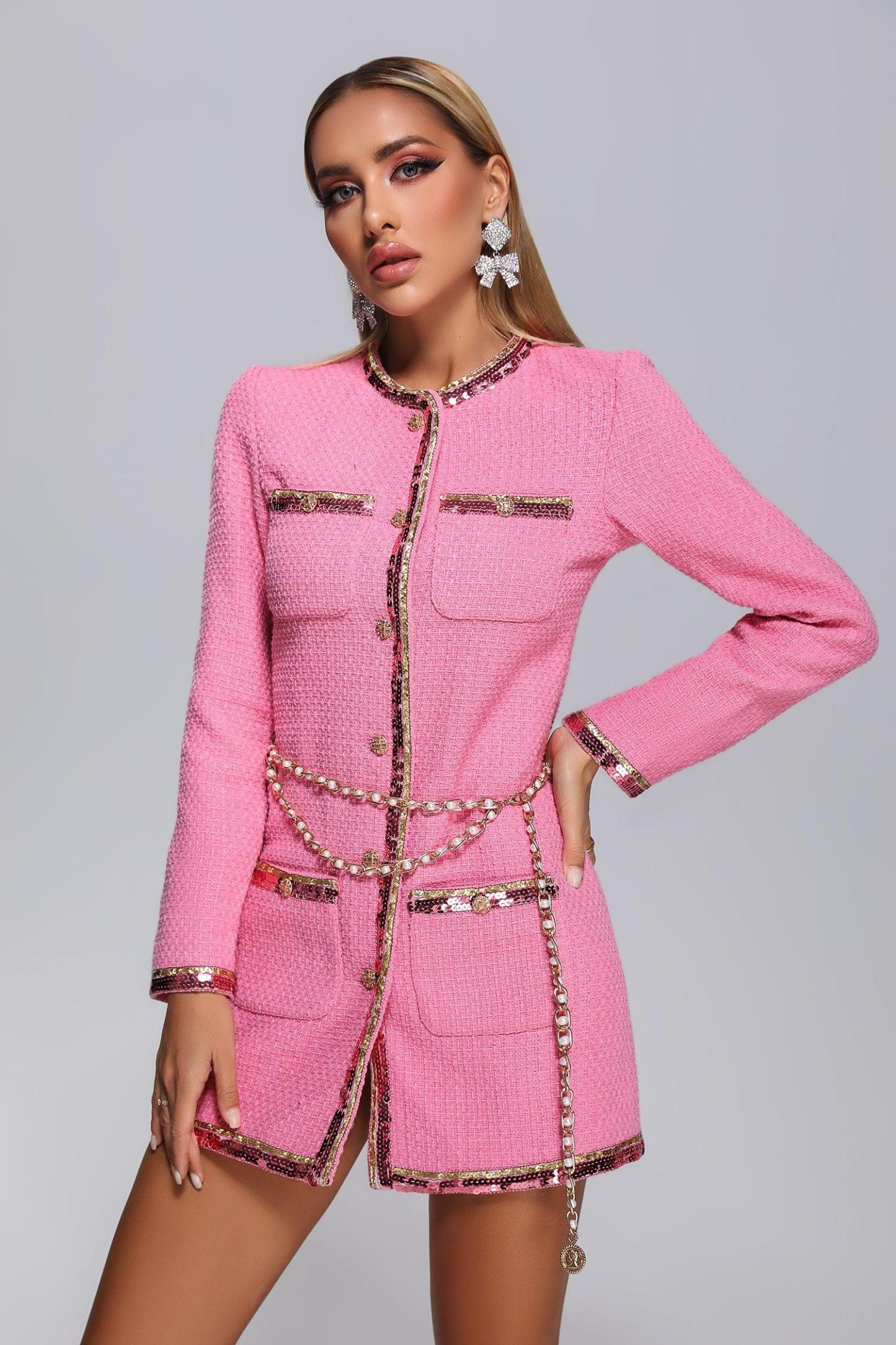 Galla Weave Blazer Dress - Bellabarnett