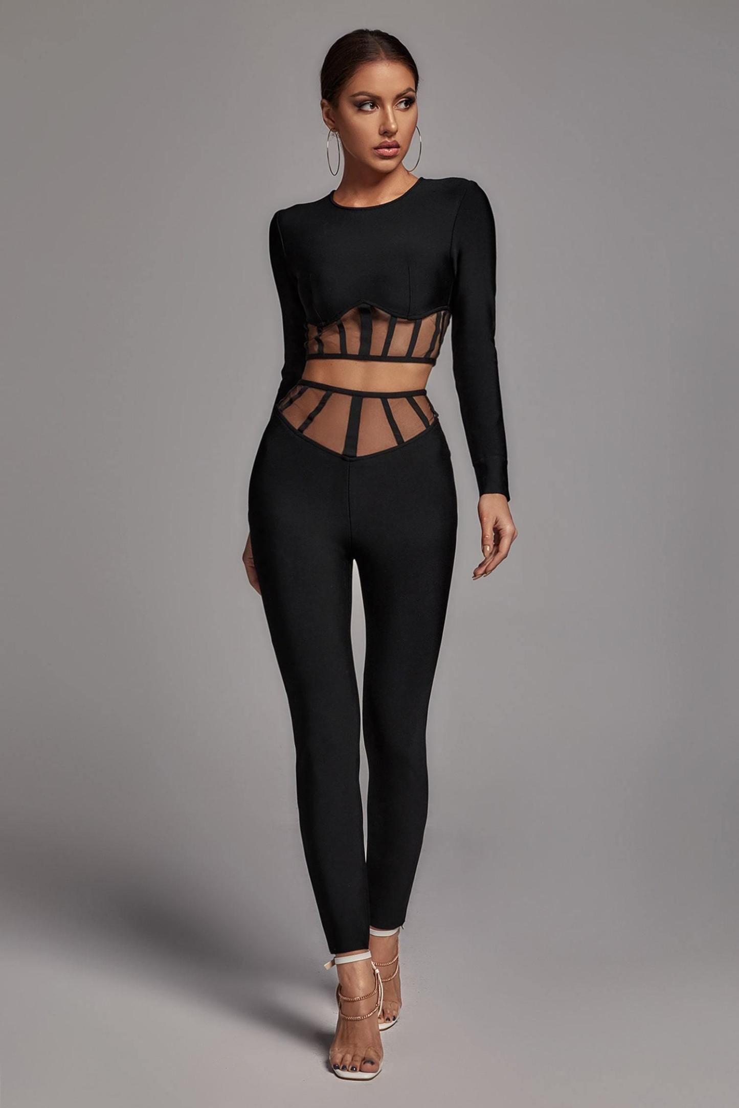 Pam Mesh Set - Black - Bellabarnett