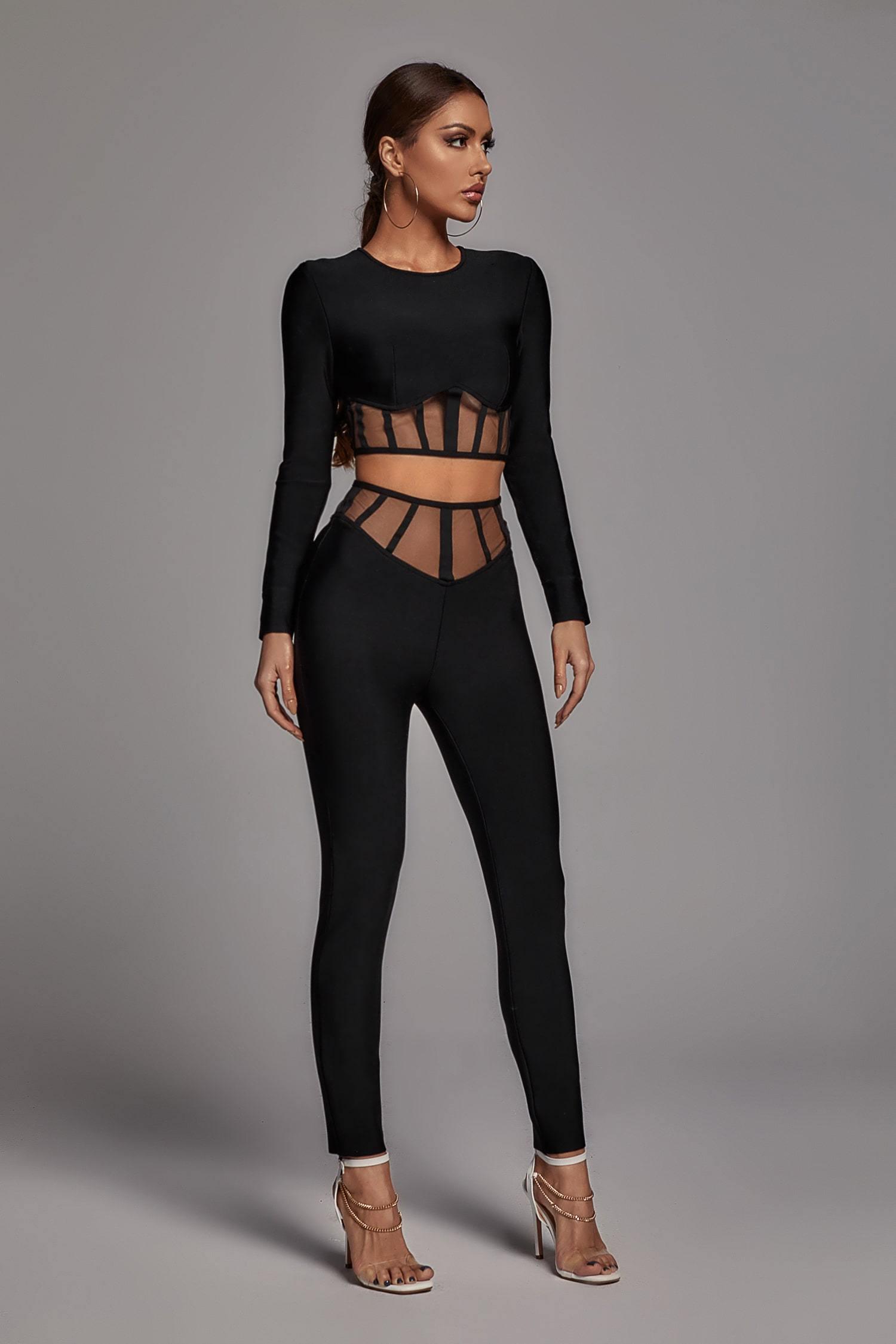 Pam Mesh Set - Black - Bellabarnett