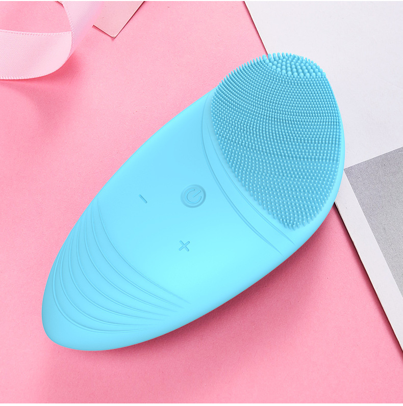 ELECTRIC SILICONE FACIAL CLEANSING BRUSH - RECHARGEABLE SKIN BRIGHTENI