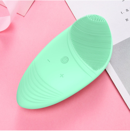 ELECTRIC SILICONE FACIAL CLEANSING BRUSH - RECHARGEABLE SKIN BRIGHTENING DEVICE WITH PORE CLEANSING & BEAUTY CARE
