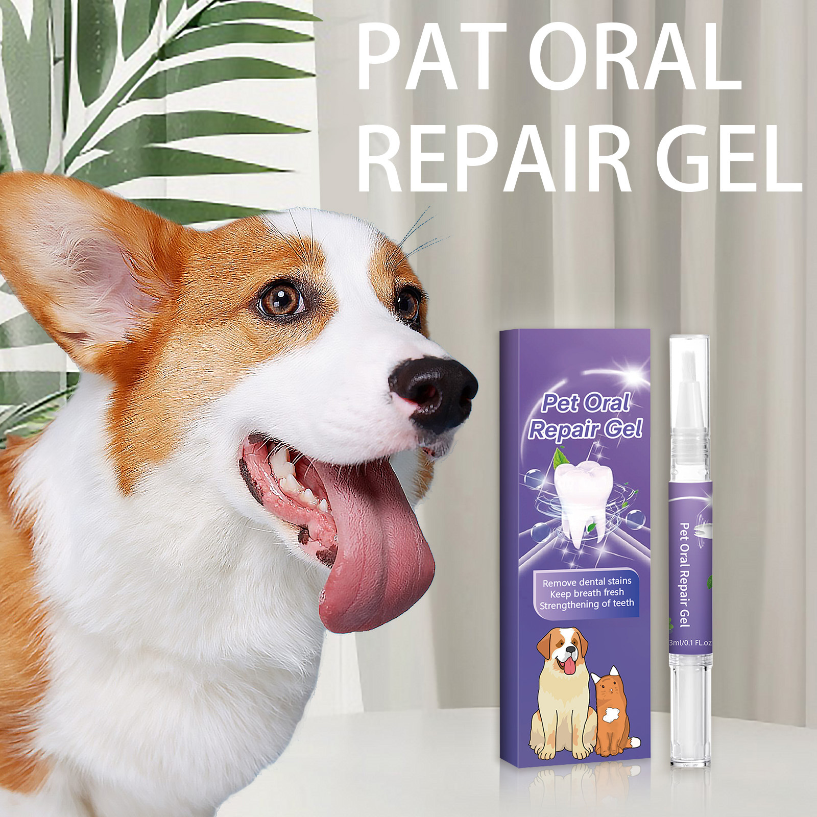 Pet Oral care gel to remove bad breath and tartar Pet Oral care Pet dental care Pet Dental pen ✨