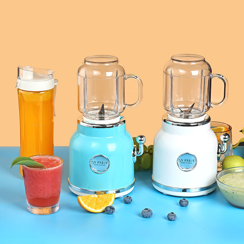 Retro juicer, small, fully automatic, multifunctional touch machine, easy to clean, household juicer cup