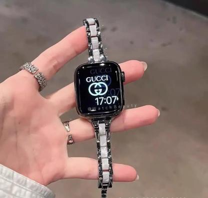 Suitable for applewatchS10, Apple Watch strap s9, metal and resin s8, slim and slender waist 7, high-end and elegant for women