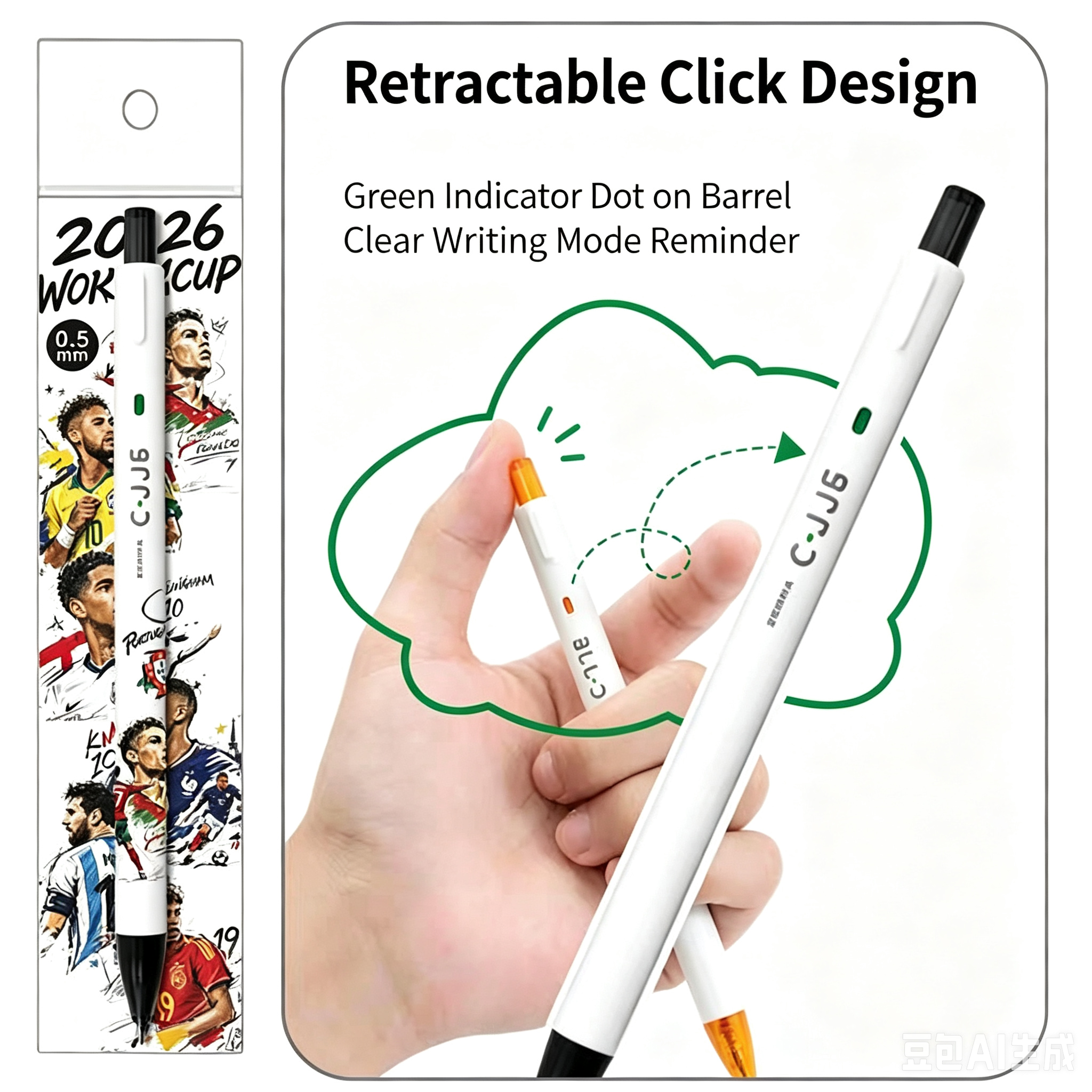 ZEBRA World Cup National Team Gel Pen – 0.5mm