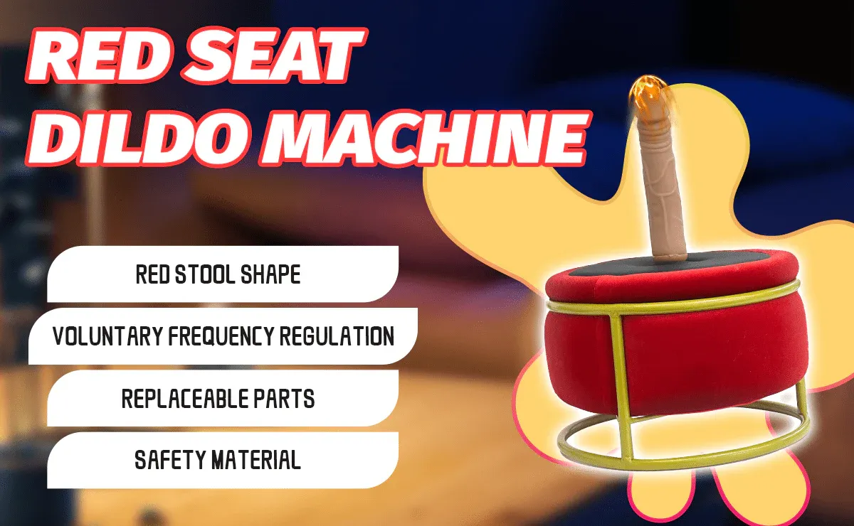 Animisttoy- Red Seat Dildo Machine Chair Massage Seat