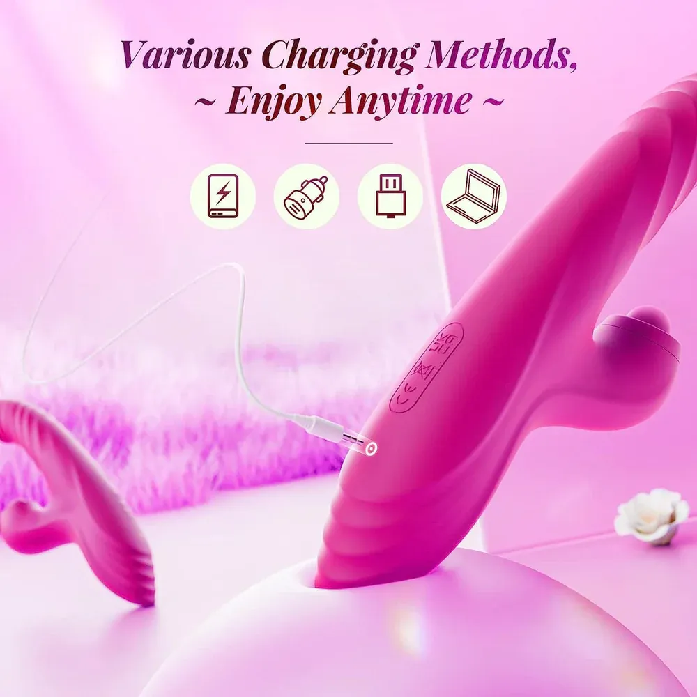 Animisttoy-Thrusting Dildo Rabbit Vibrator G-spot Vibrator for Women