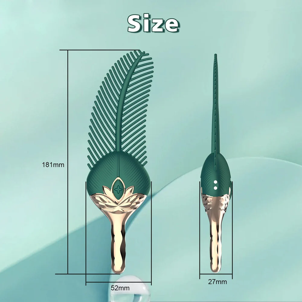 Animisttoy-Peacock Feather - Clitoral Stimulator Body Massager Couple Sex Toy With 10 Modes Vibration