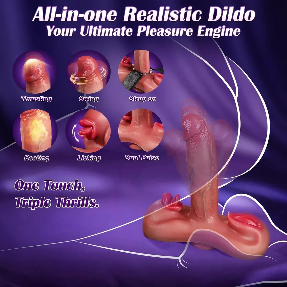 Animisttoy-Cushion Style Realistic Dildo Thrusting Heating Sex Machine