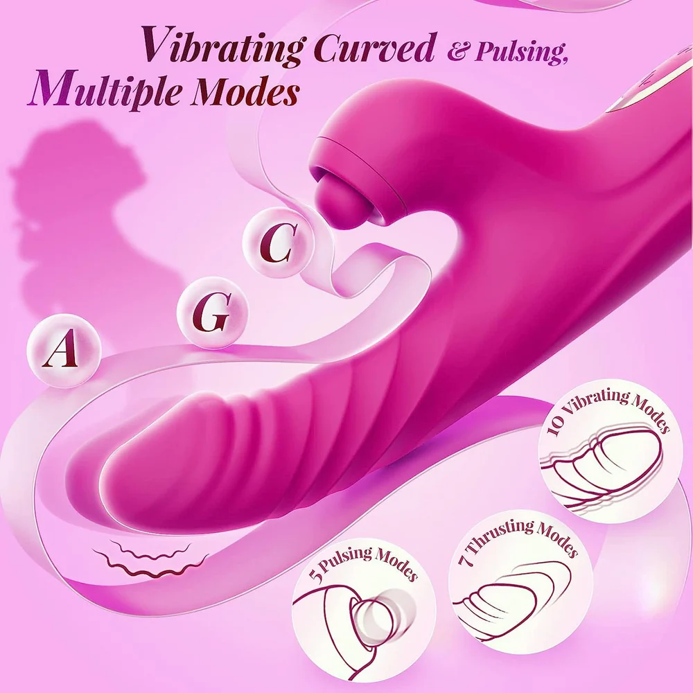 Animisttoy-Thrusting Dildo Rabbit Vibrator G-spot Vibrator for Women
