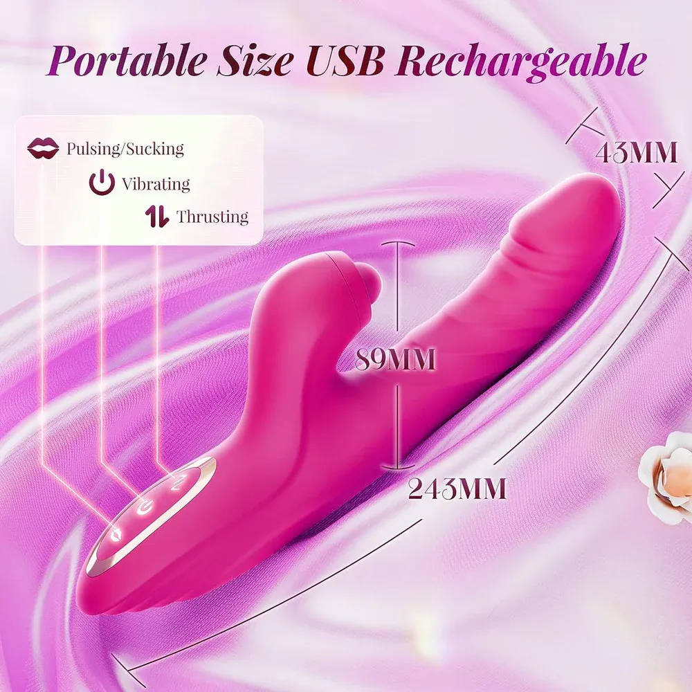 Animisttoy-Thrusting Dildo Rabbit Vibrator G-spot Vibrator for Women