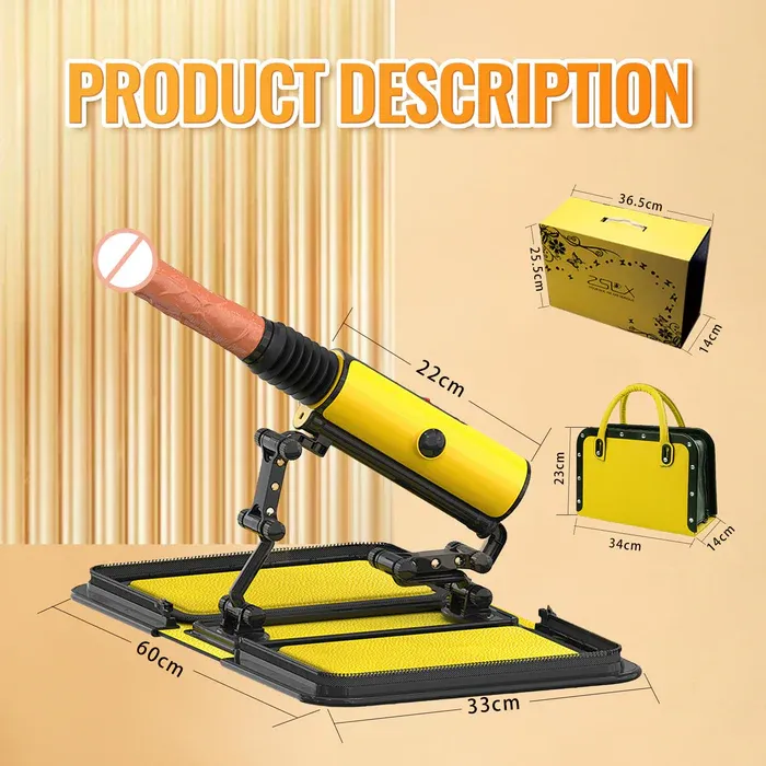 Animisttoy-Leather Bag 1.0 Female Sex Machine Masturbation Pumping Gun With Dildos