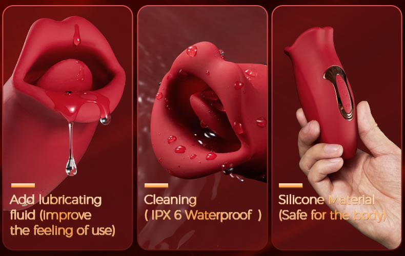 Animisttoy-Rose Muncher 10 Biting & 10 Vibrating Modes Stimulate Nipple Clitoral Women Vibrator