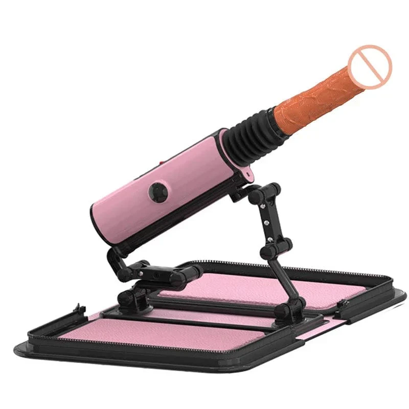 Animisttoy-Leather Bag 1.0 Female Sex Machine Masturbation Pumping Gun With Dildos