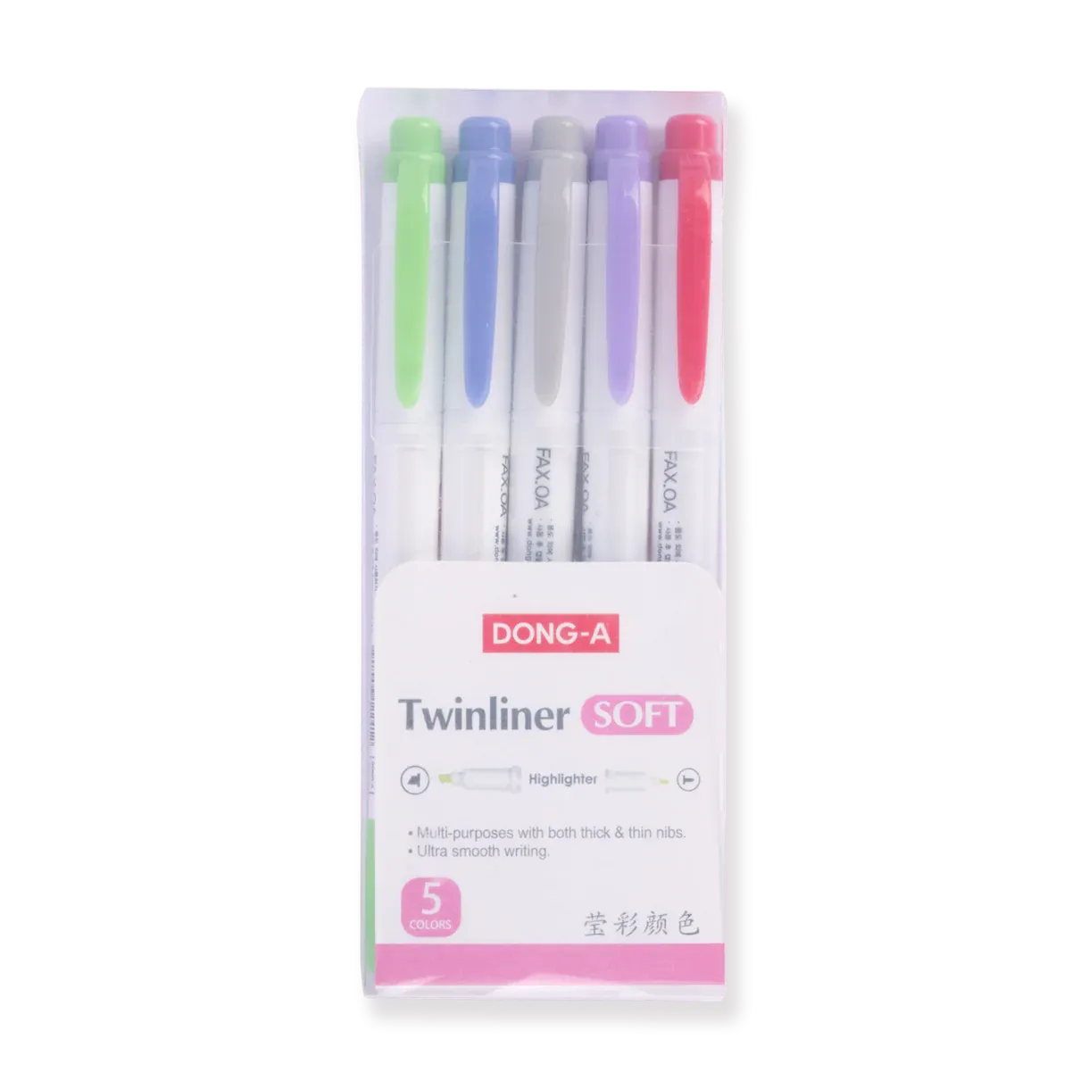 DONG-A Twinliner Soft Highlighter - Soft Mild Set