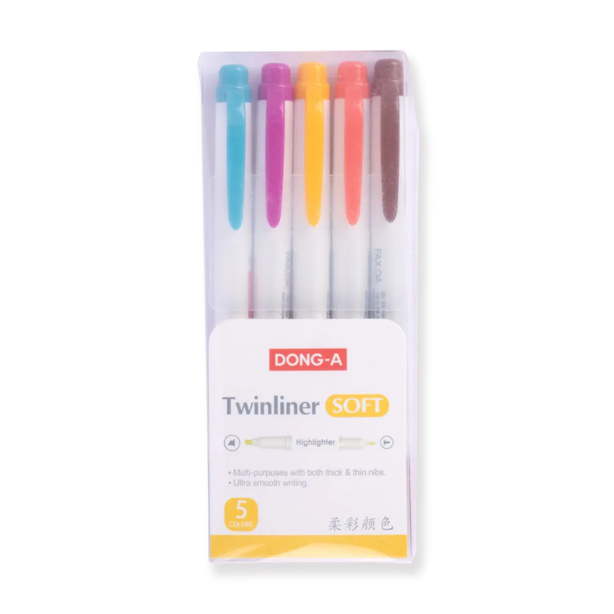 DONG-A Twinliner Soft Highlighter - Warm Color Set