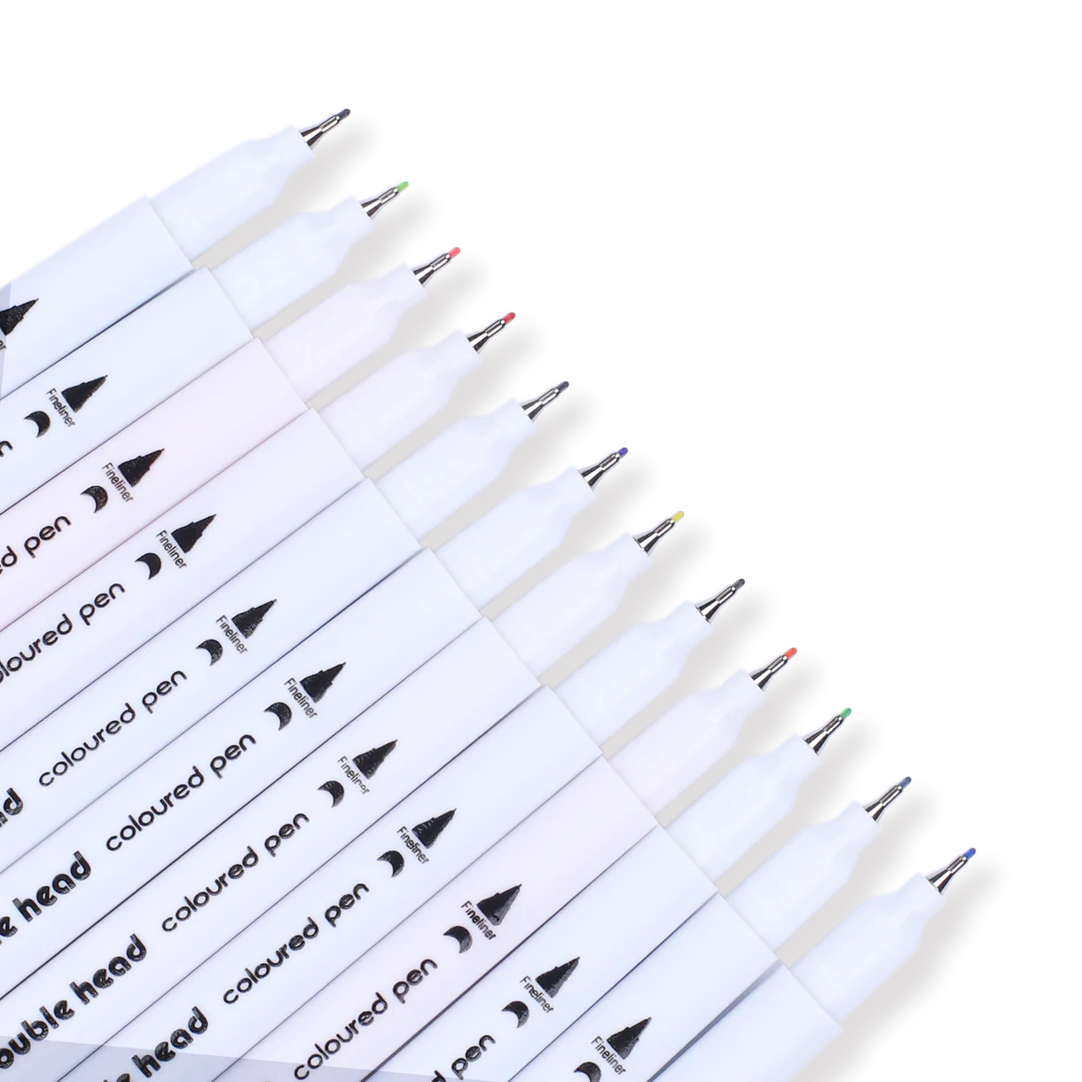 Double-Sided Water-based Brush Pen - 12 Color Set