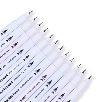 Double-Sided Water-based Brush Pen - 24 Color Set