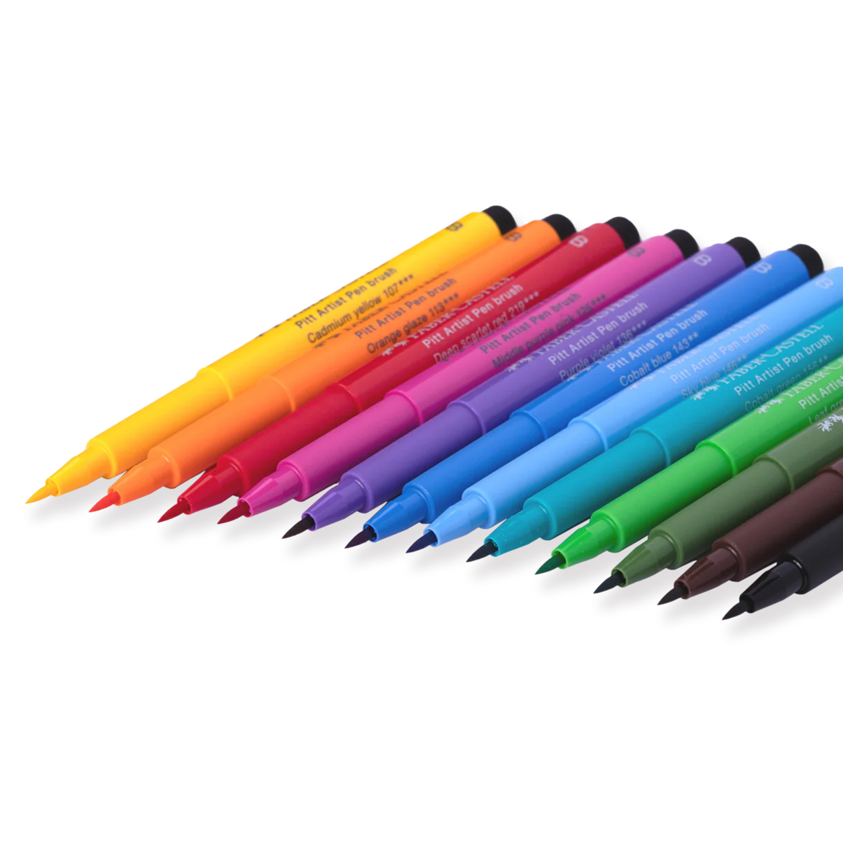 Faber-Castell Pitt Artist Brush  Pen - Set of 12 - Bright