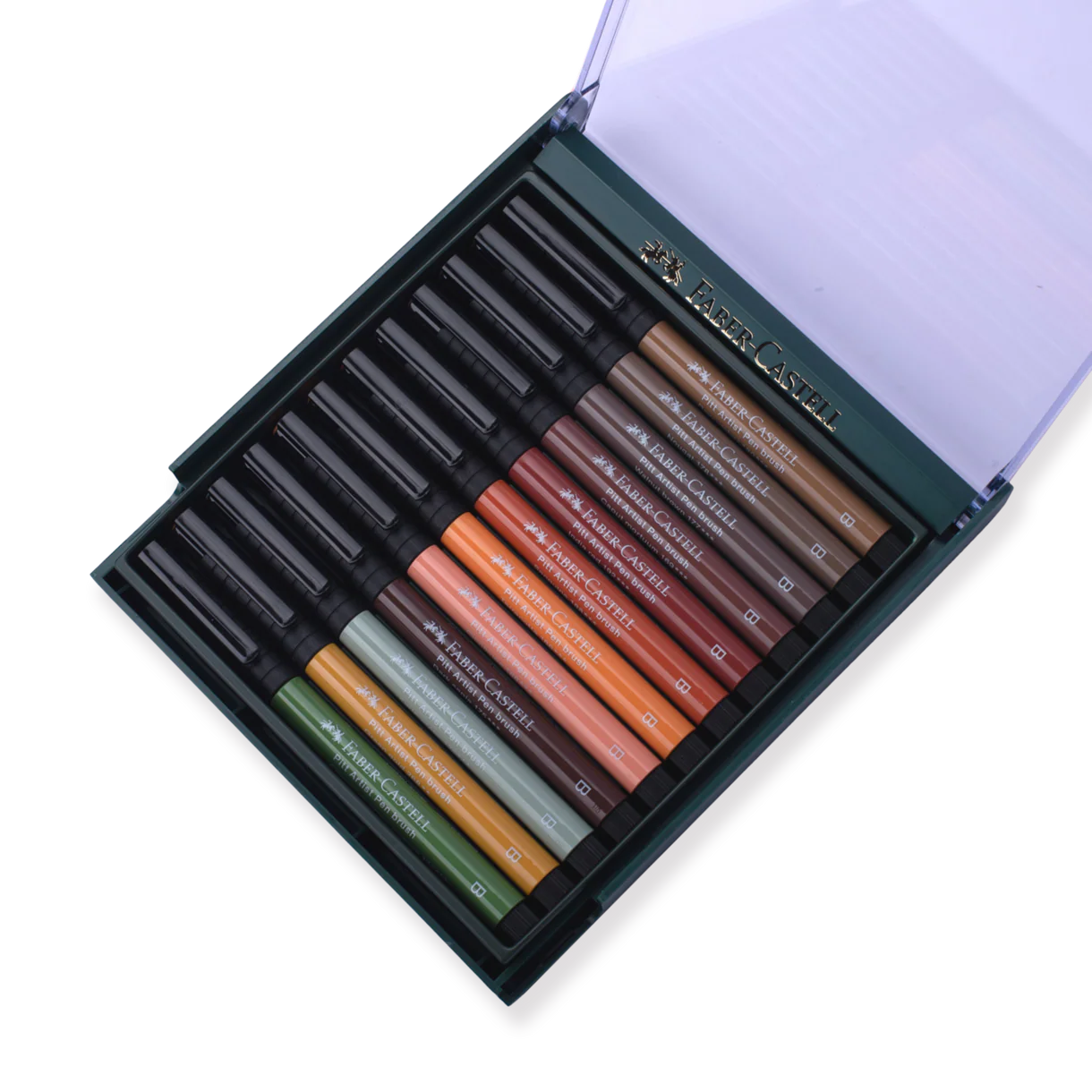 Faber-Castell Pitt Artist Brush Pen - Set of 12 - Earth Tones