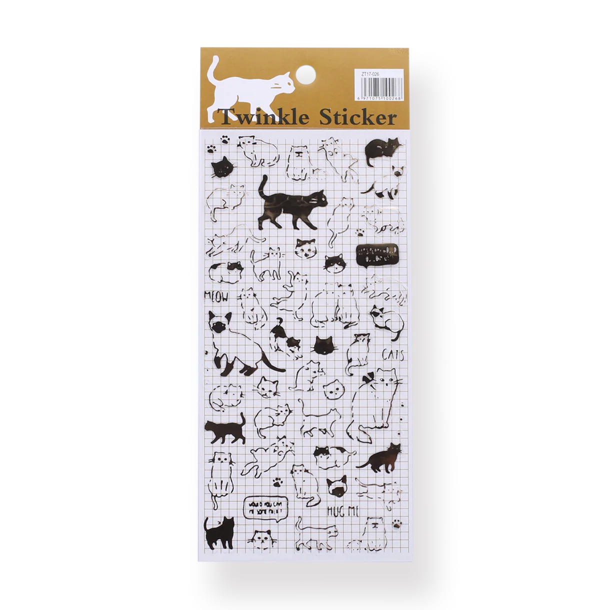 Twinkle Gold Foil Stickers (Set of 4)