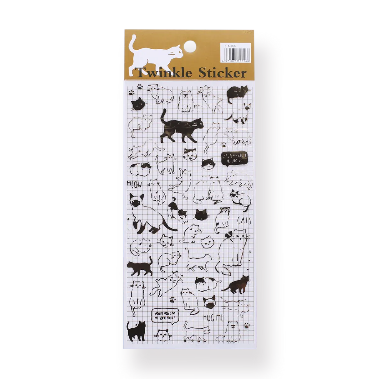 Twinkle Gold Foil Stickers (Set of 4)