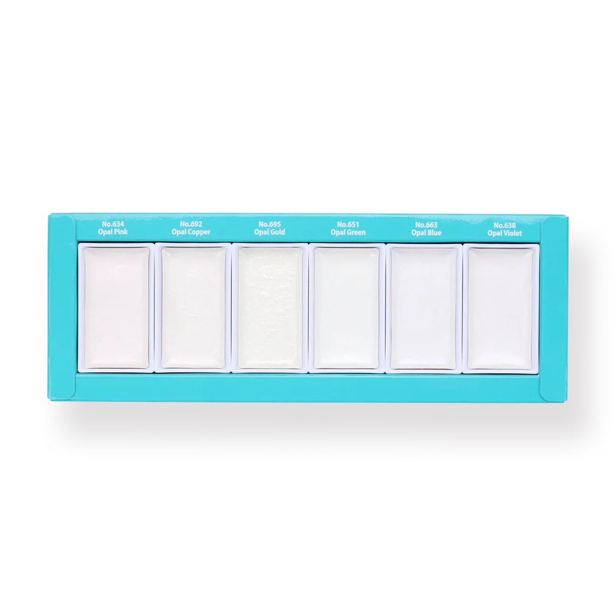 Kuretake Gansai Tambi Watercolor Palette - Opal Colors - 6 Color Set