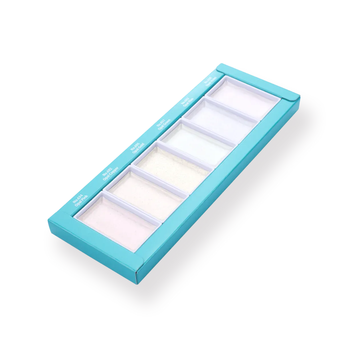 Kuretake Gansai Tambi Watercolor Palette - Opal Colors - 6 Color Set