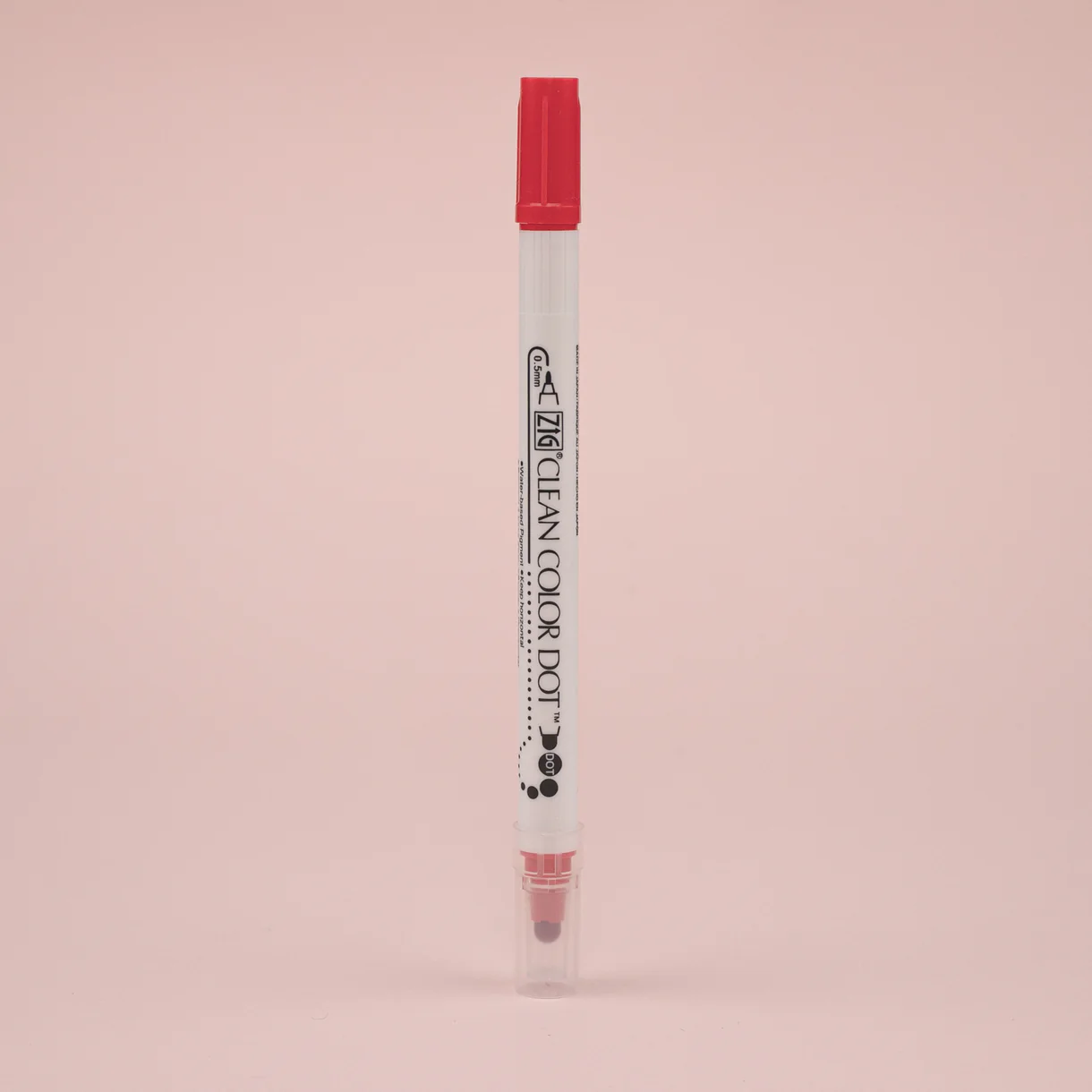  Kuretake Zig Clean Colour Dot Basic Double-Sided Marker - 6 Color Set