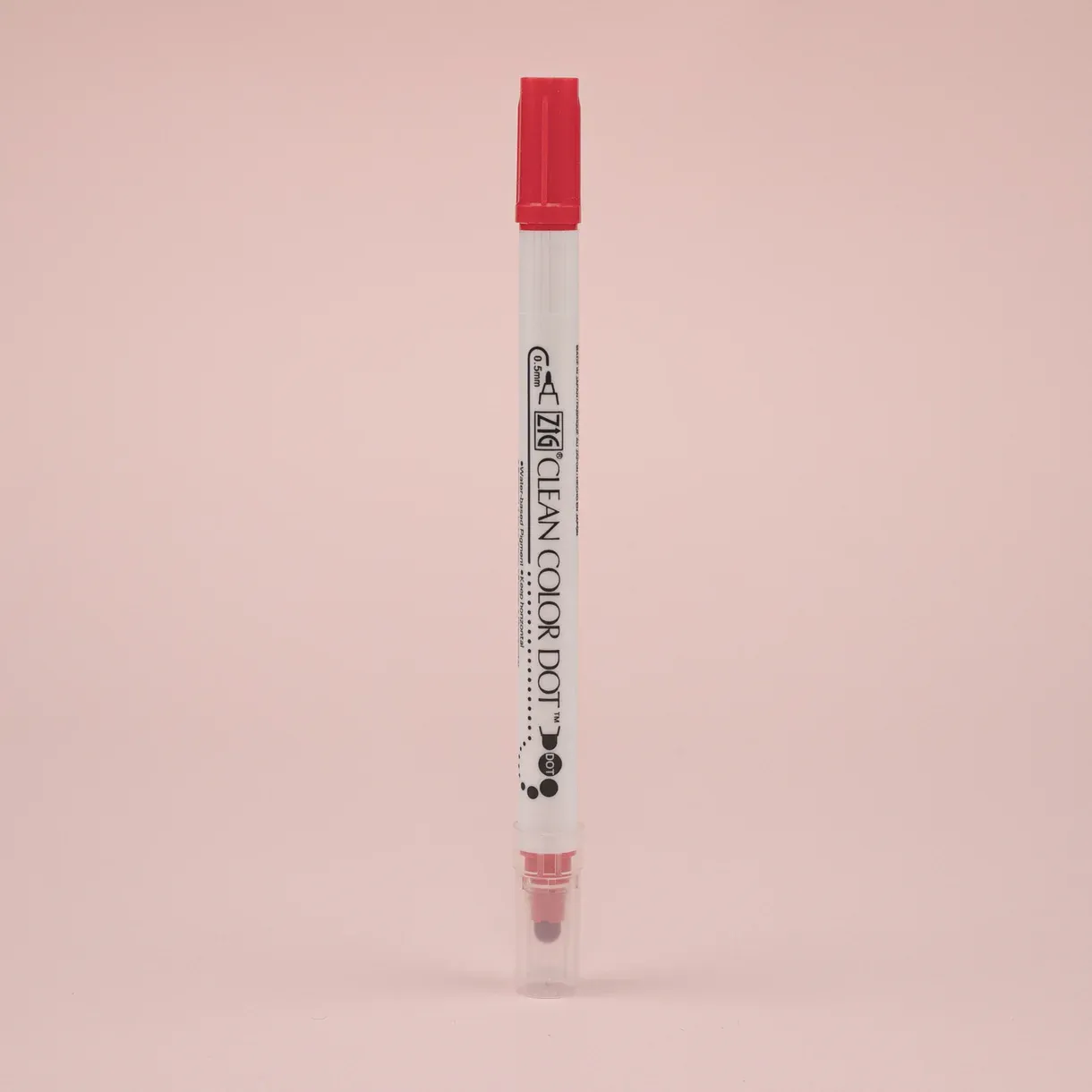  Kuretake Zig Clean Colour Dot Basic Double-Sided Marker - 6 Color Set