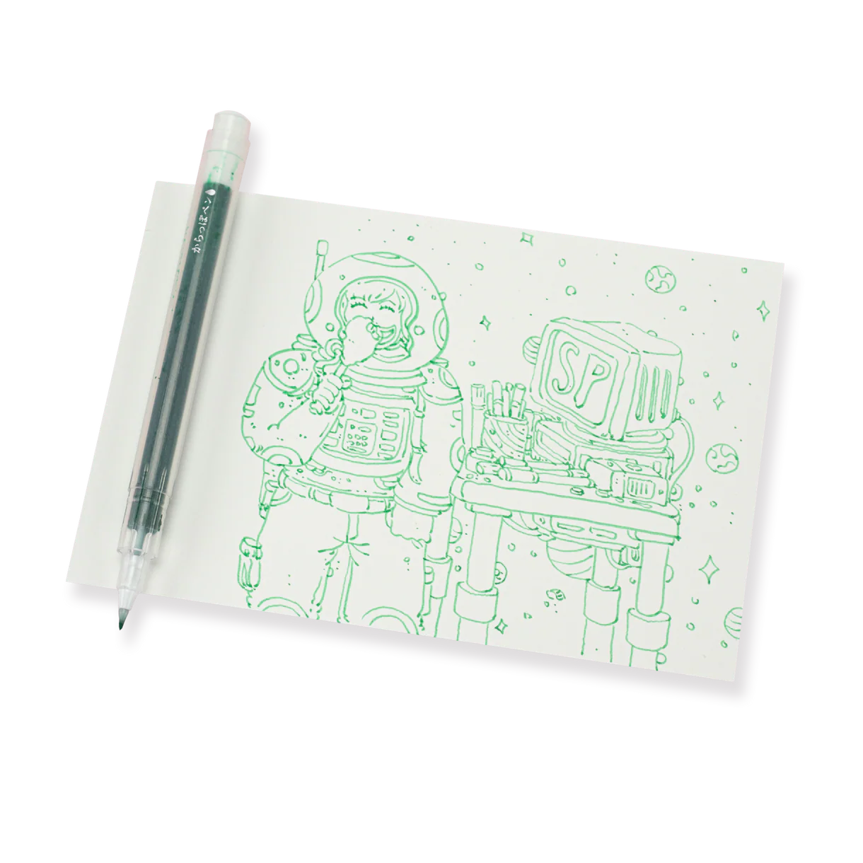 Kuretake Karappo Empty Brush  Pen - Fine - Pack of 5