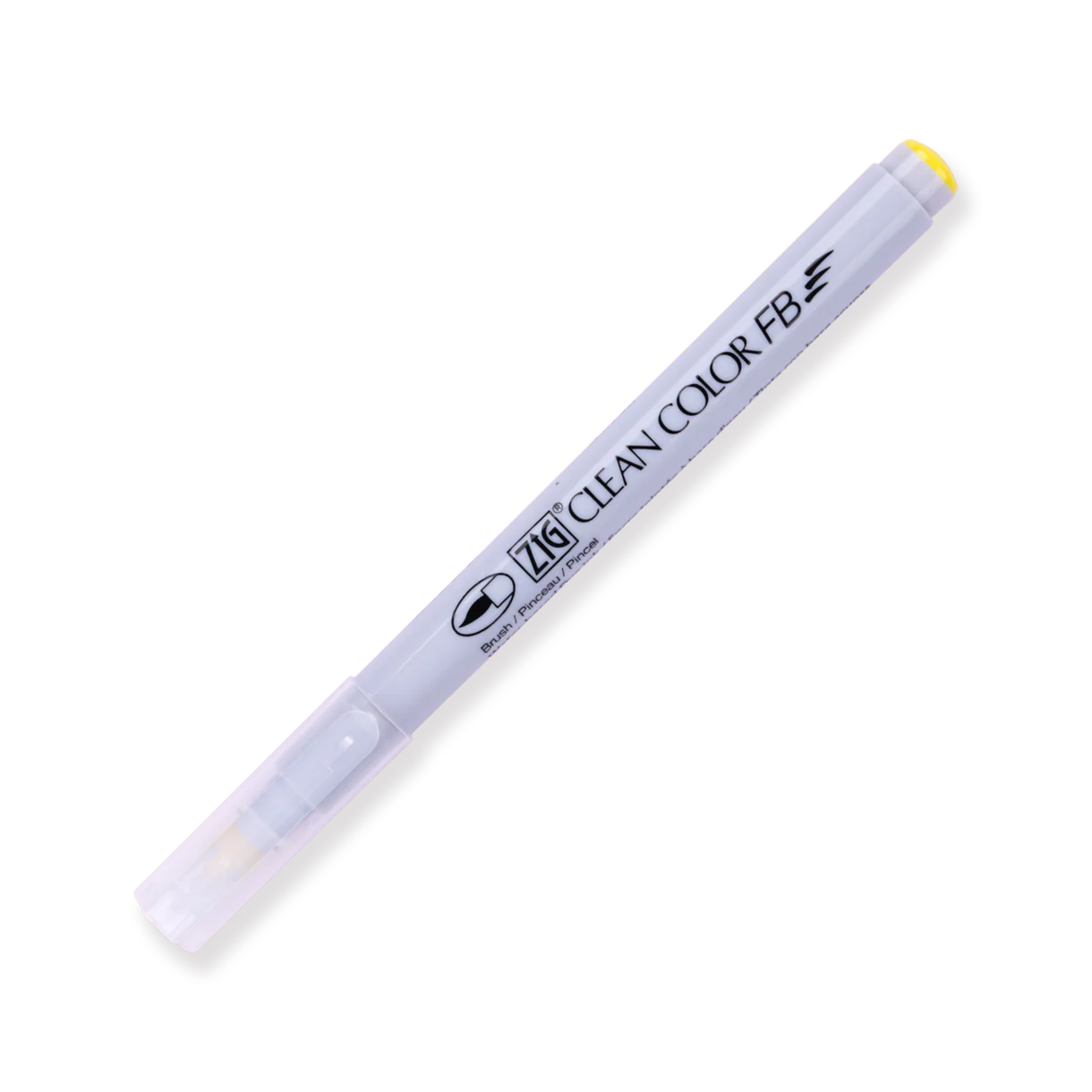 Kuretake ZIG Clean Color FB Felt Tip Brush  Pen - 12 Color Set - Bright and Deep