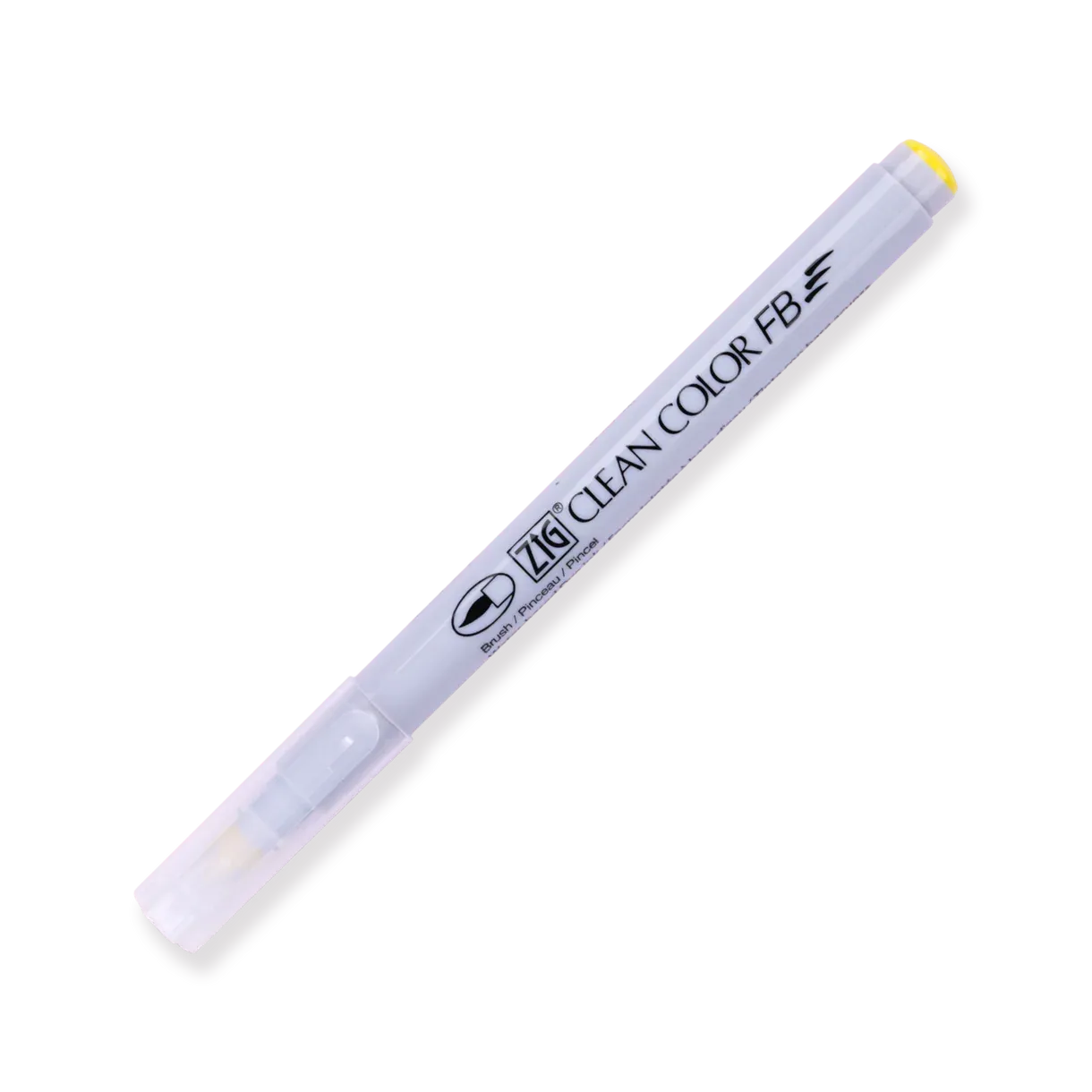 Kuretake ZIG Clean Color FB Felt Tip Brush  Pen - 12 Color Set - Bright and Deep