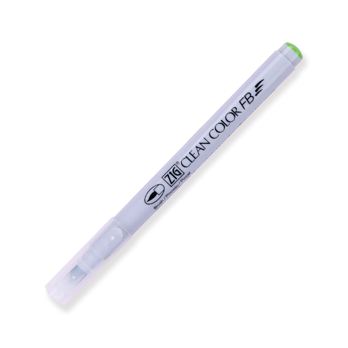 Kuretake ZIG Clean Color FB Felt Tip Brush  Pen - 12 Color Set - Bright and Deep