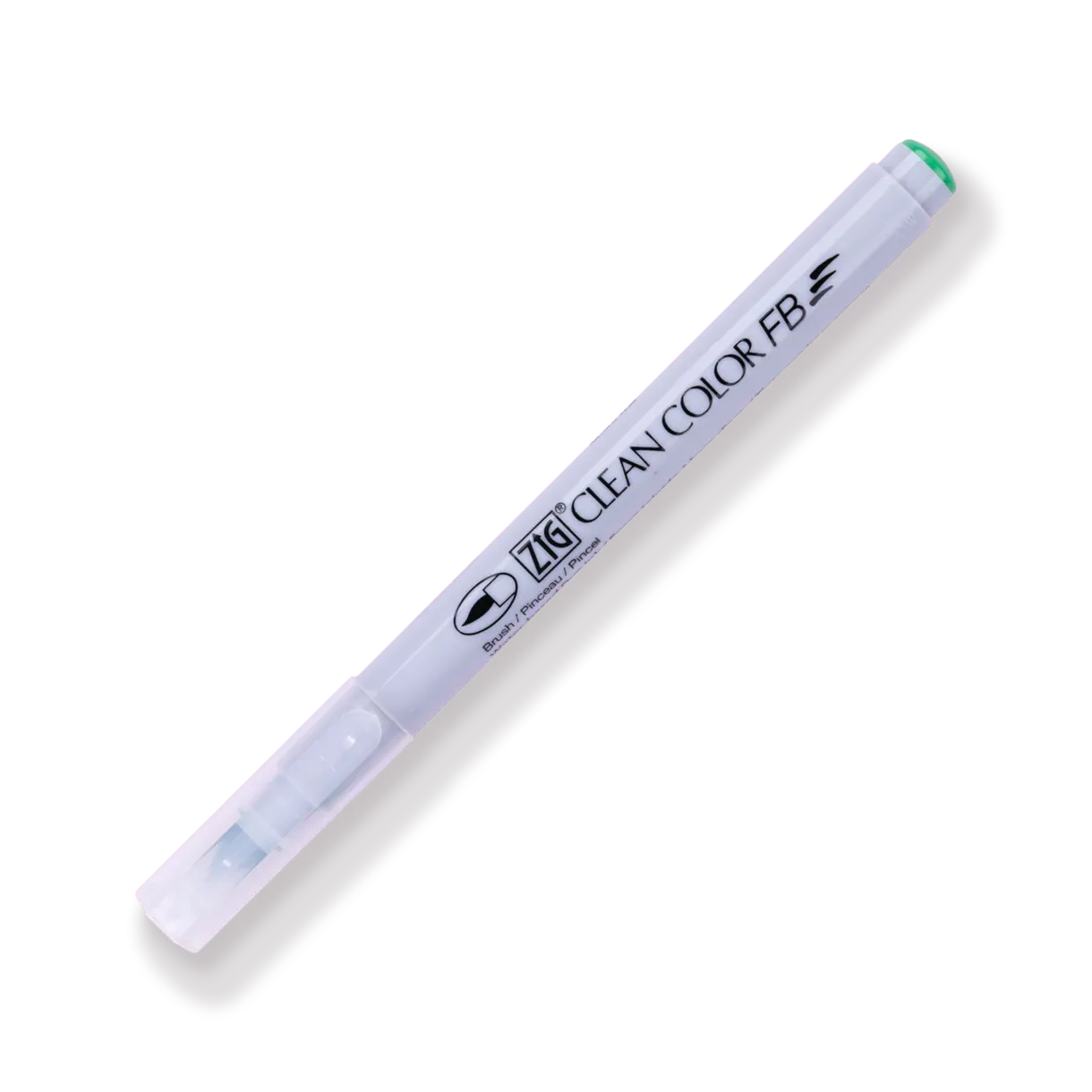 Kuretake ZIG Clean Color FB Felt Tip Brush  Pen - 12 Color Set - Bright and Deep