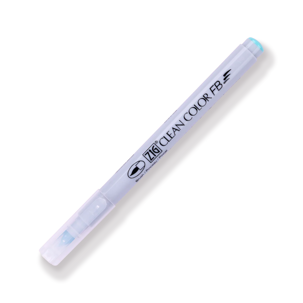 Kuretake ZIG Clean Color FB Felt Tip Brush  Pen - 12 Color Set - Bright and Deep