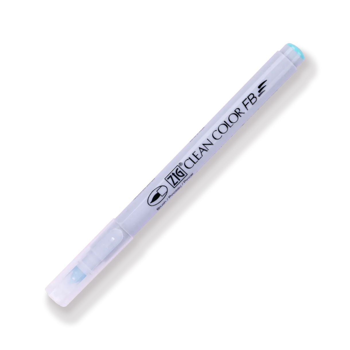 Kuretake ZIG Clean Color FB Felt Tip Brush  Pen - 12 Color Set - Bright and Deep