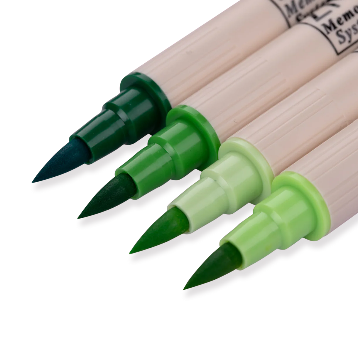 Kuretake Zig Brushables Brush  Pen - 4 Colors  Set