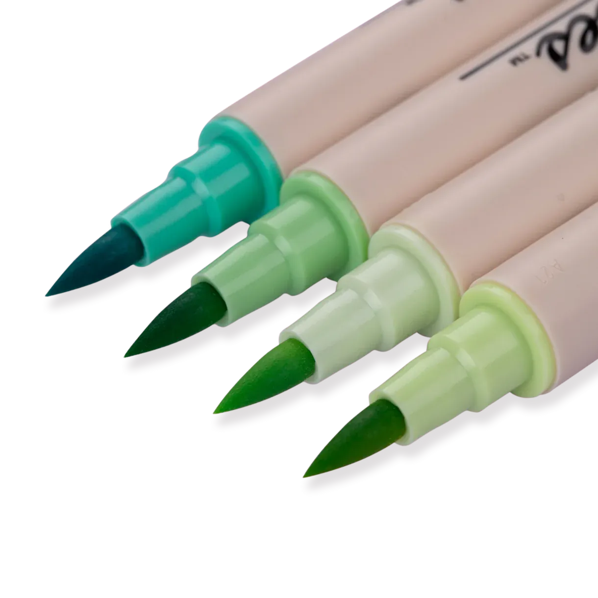 Kuretake Zig Brushables Brush  Pen - 4 Colors  Set