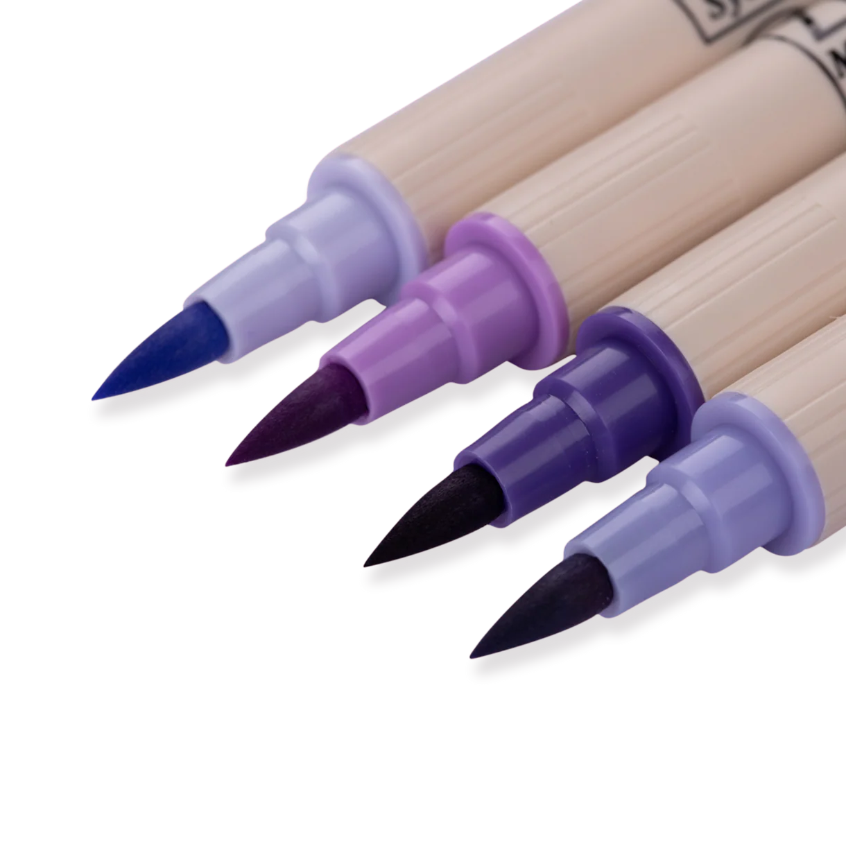 Kuretake Zig Brushables Brush  Pen - 4 Colors  Set