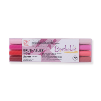 Kuretake Zig Brushables Brush  Pen - 4 Colors  Set