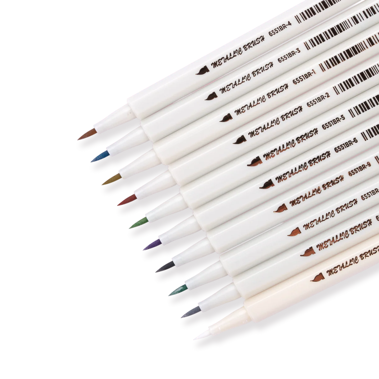 Metallic Calligraphy Brush Pen (Set of 10)