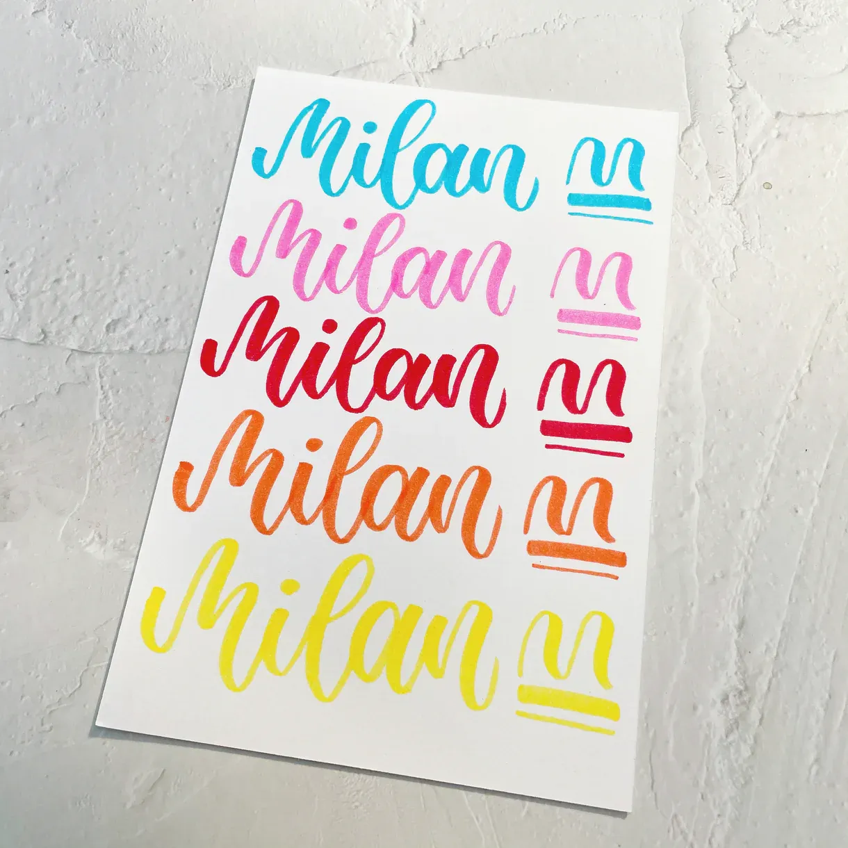 Milan Brush Markers - 10 Color Set