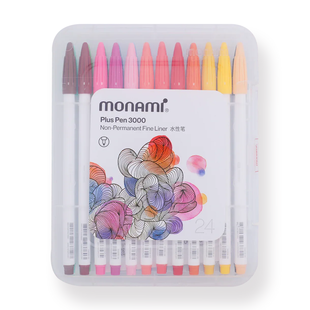 Monami Plus  Pen 3000 - 24 Colors Set