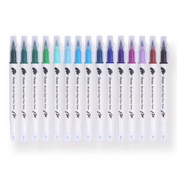 ]Pentel Brush Sign Pen Twin - Set of 30
