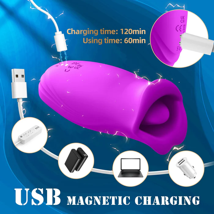 Animisttoy-Rose Muncher 10 Biting & 10 Vibrating Modes Stimulate Nipple Clitoral Women Vibrator