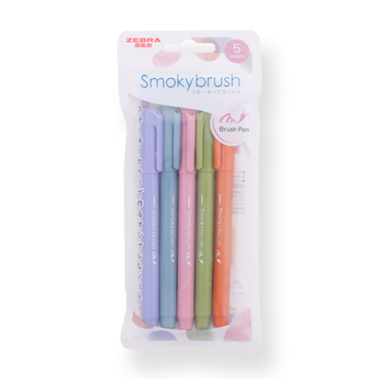  Zebra Smoky Brush Pen - Set of 5 - B