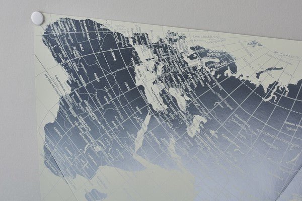 AuthaGraph World Map Platinum / Marumo Printing Stationery - bungu