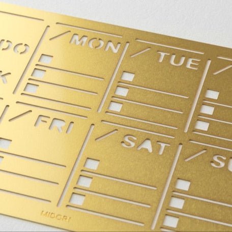 Brass Diary Template / Midori - bungu